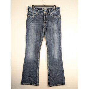 Silver Jeans Womens 30x32 Blue Suki Mid-Rise Bootcut Denim